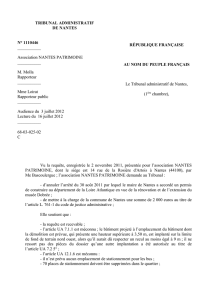 1110446 - Tribunal administratif de Nantes