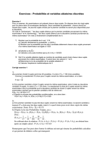 Variables aléatoires