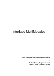 Interface MultiModales - Diuf