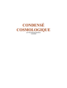 Condensé cosmologique Félix Pharand 13-05