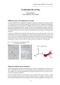 La physique du carving