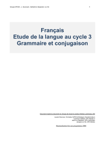 Enseigner la grammaire au cycle 3 - classeelementaire