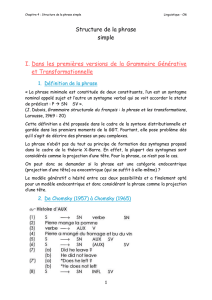 Structure de la phrase