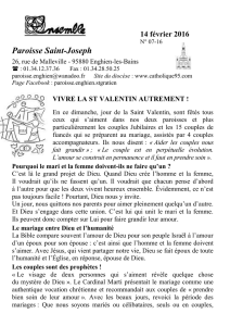 14 février 2016 N° 07-16 Paroisse Saint