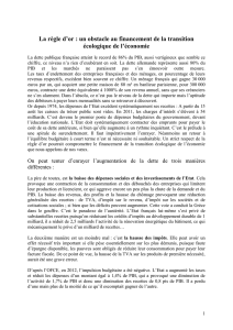 la regle d`or un obstacle à la conversion ecolo