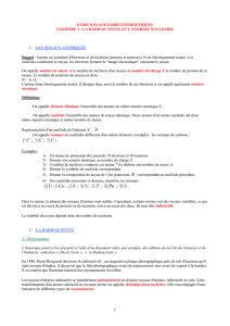 radioactivité et énergie nucléaire - Académie de Nancy-Metz
