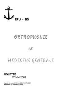 L`orthophoniste