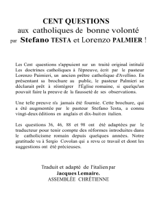 CENT QUESTIONS AU CATHOLIQUE DE BONNE VOLONTÉ