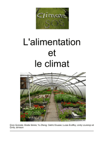 Rapport d`élèves : Alimentation et climat
