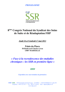 Télécharger le programme du Congrès - FHP-SSR