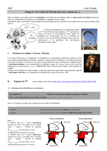 (PAR) ou 3ème loi de Newton