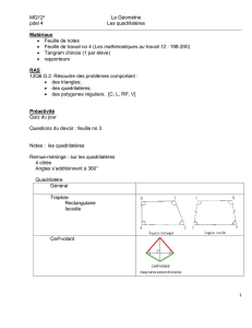 Géométrie - leçon 4