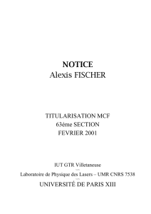 1. CV - Alexis Fischer