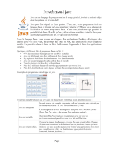 Introduction au java