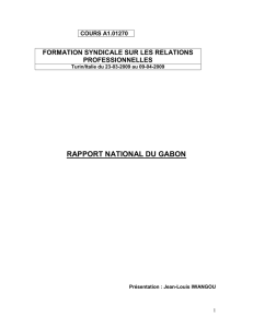 Rapport National GABON