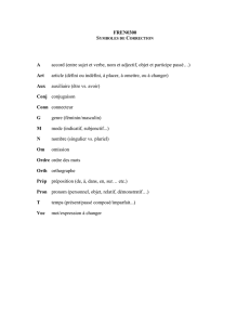FR40 Correction de Compositions: Abbréviations