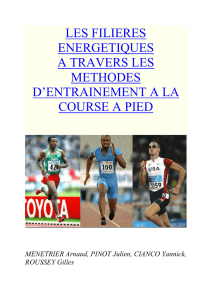 Physiologie de l`exercice musculaire