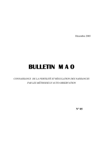 Bulletin MAO n° 85