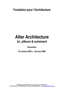 Dossier de presse - Fondation pour l`Architecture