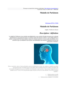 Maladie de Parkinson : Atteintes et pathologies : http://infocom.ca