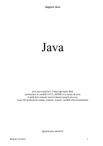 Les types de données Java