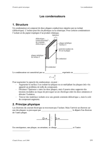 Les condensateurs - Physique