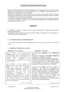 i – l` information du consommateur