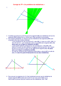 Corrigé de l`activité « Conjecturer et démontrer à l`aide de triangles