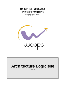 WOOPS Architecture Logicielle M1 IUP ISI