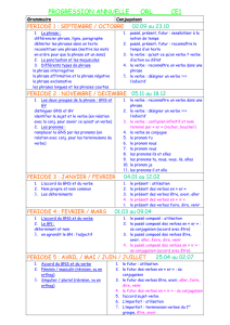 progression annuelle orl ce1