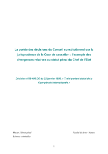 Statut_Penal_Chef_Etat - Faculté de Droit de Nantes