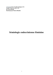 Cours d`endocrinologie n°16