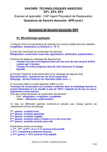 Questions de Savoirs Associés EP1 - SBSSA - Rouen