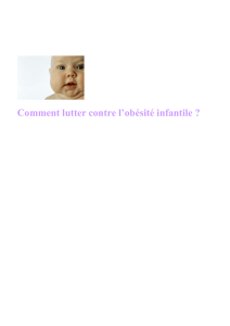 Partie III : Les solutions mises en places pour lutter contre l`obésité