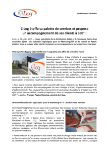 CP C-Log – Lancement de nouveaux services