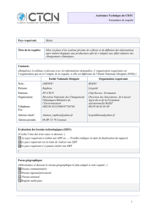 Assistance Technique du CRTC Formulaire de requête Pays