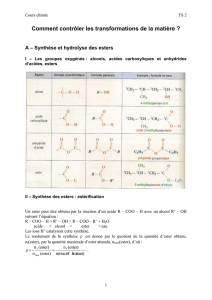 Comment contrôler les transformations de la matière