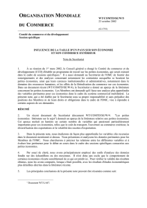 Influence de la taille d`un pays sur son économie et son commerce