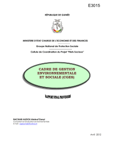 7. plan de gestion environnementale et sociale (pges)
