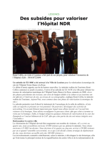 Des subsides pour valoriser l`Hôpital NDRose Article CE 6/1/2017