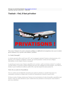 Tunisair : Oui, il faut privatiser : Kapitalis : http://kapitalis.com/tunisie