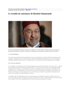 Le trouble de conscience de Rached Ghannouchi : Kapitalis : http