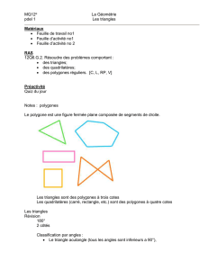 Géométrie - leçon 1