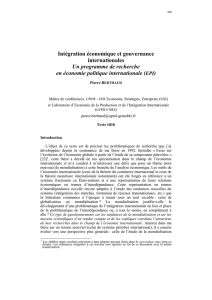 de l`&eacute;conomie internationale &agrave; l`&eacute;conomie - TEL (Th&egrave;ses-en