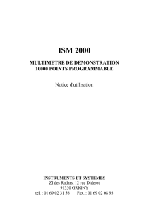 ISM 2000 MULTIMETRE DE DEMONSTRATION 10000 POINTS