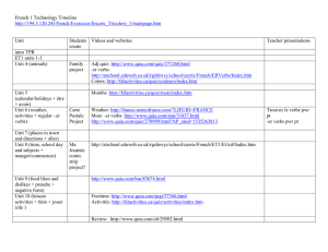 French 1 Technology Timeline