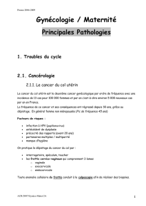 Les Principales Pathologies en Gynécologie