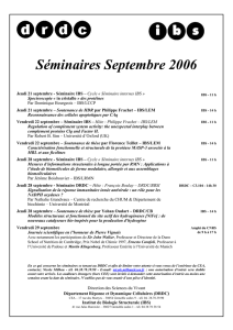 semis_2006_09 - Institut de Biologie Structurale