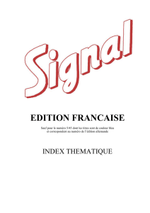 Index Signal 1940 - 1945