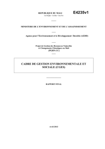 9. plan cadre de gesion environnementale et sociale